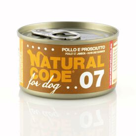 Natural Code - Pâtée Poulet et jambon 07 pour Chiens - 90g