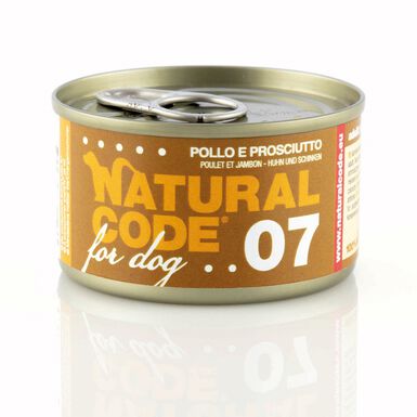 Natural Code - Pâtée Poulet et jambon 07 pour Chiens - 90g