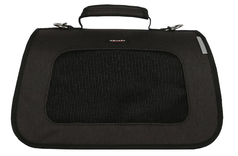 Wouapy - Sac de Transport Pliable Noir pour Chiens - 40x24x25cm Image numéro 1 Wouapy - Sac de Transport Pliable Noir pour Chiens - 40x24x25cm Image numéro 1