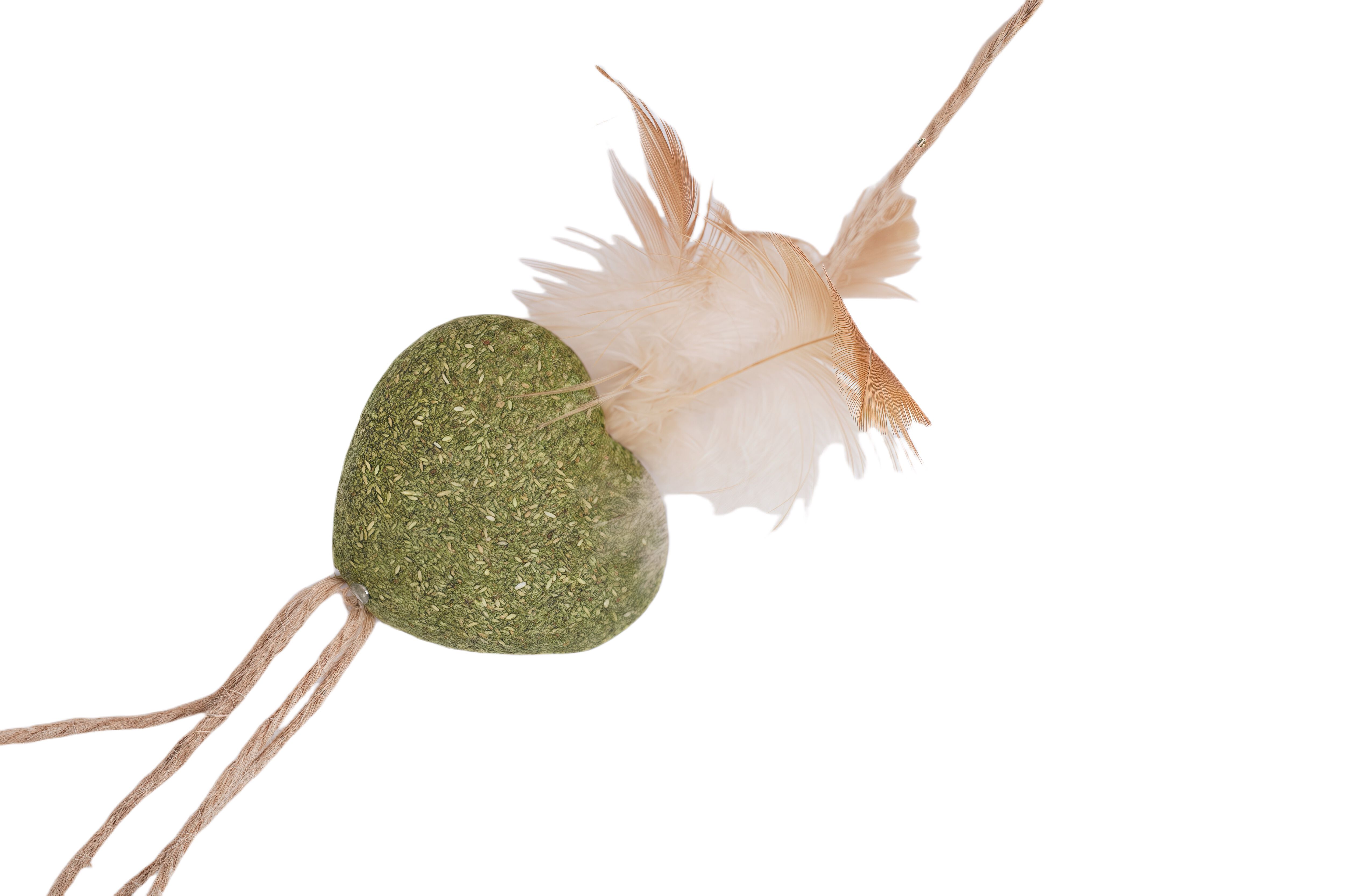 Tootoy! - Canne &agrave; P&ecirc;che Forme de Coeur avec Herbe &agrave; Chat - 25cm Image num&eacute;ro 2