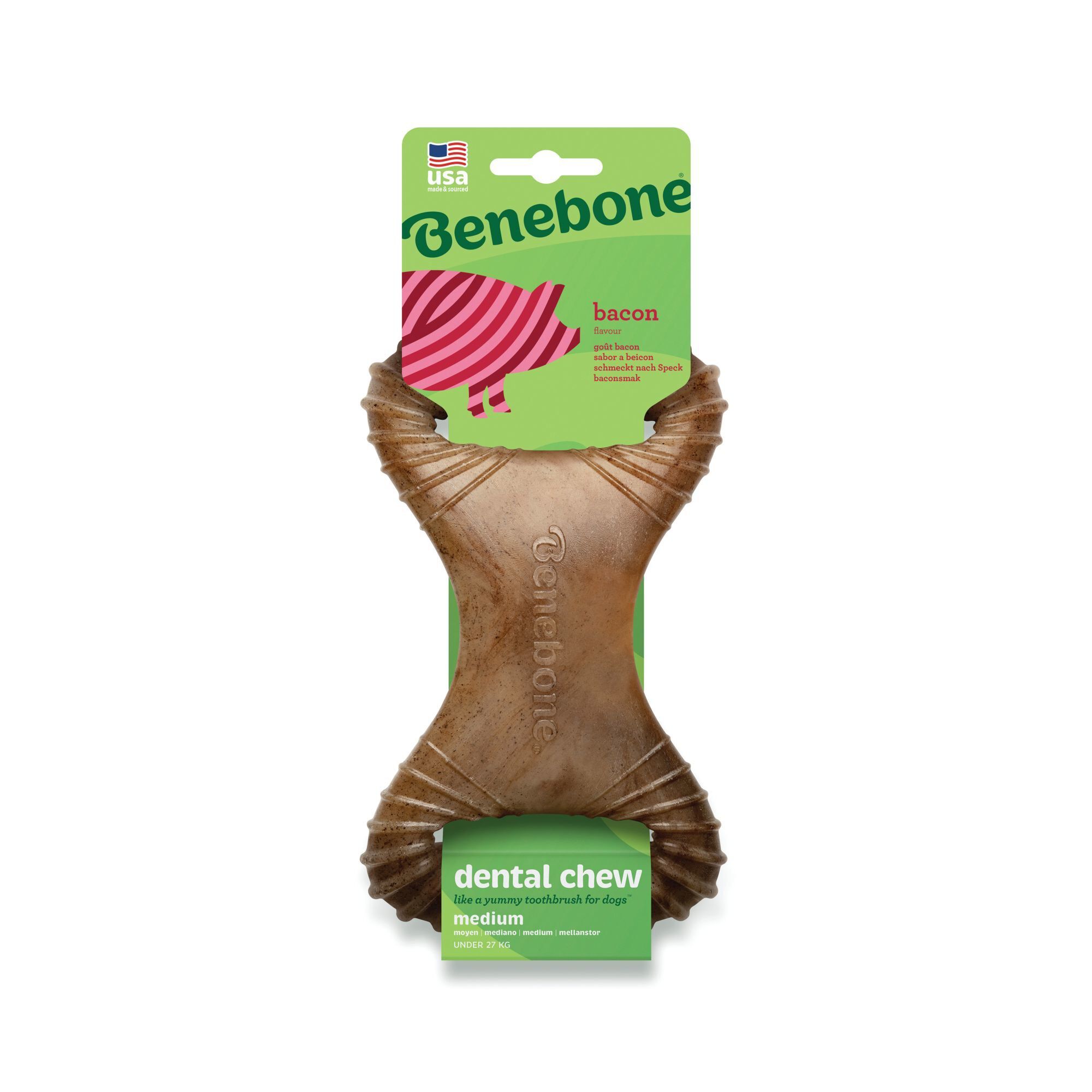 Benebone - Jouet Os Dental Chew Bacon - M Image num&eacute;ro 1