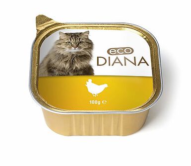 Eco Diana - Pâté en Barquette au Poulet pour Chat - 100g