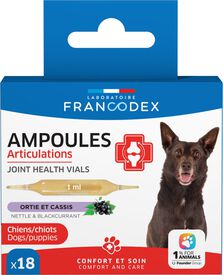 Francodex - Ampoules Articulations pour Chiens et Chiots - 18x1ml