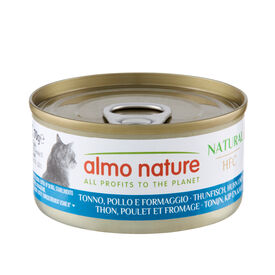 Almo Nature - P&acirc;t&eacute;e en Bo&icirc;te HFC Cuisine Thon avec Fromage pour Chat - 70g