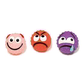 Croci - Jouet Balle Emoticône en Vinyle pour Chiens - 6,5cm
