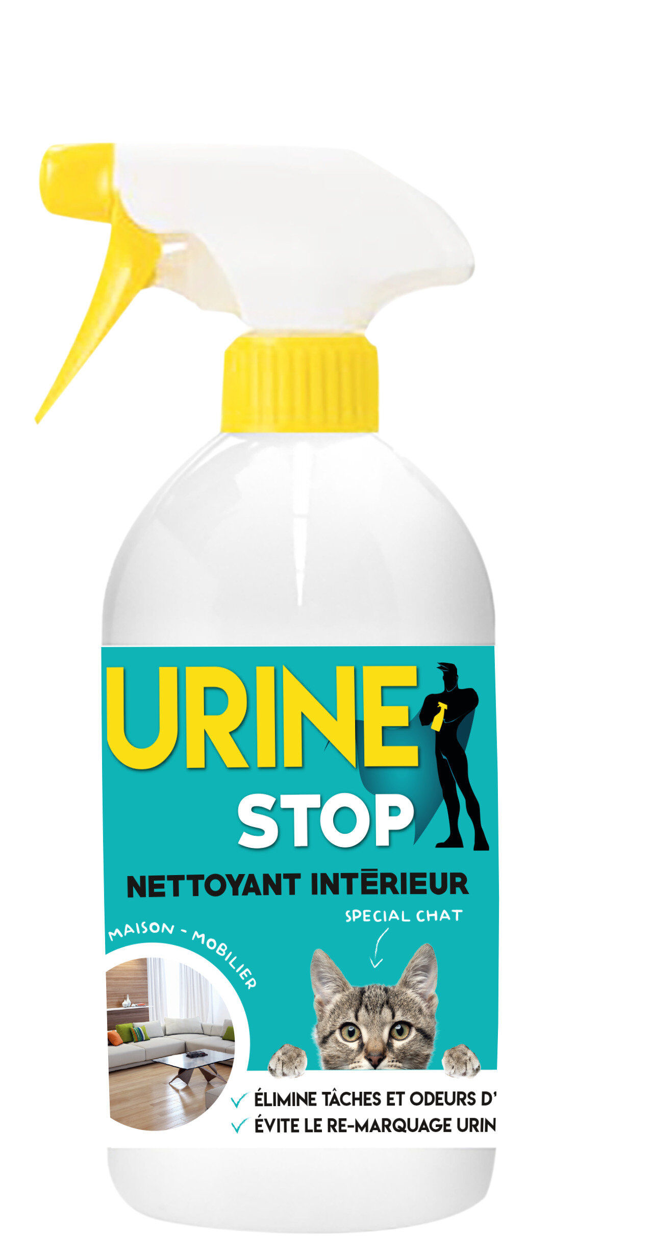 DeBonPoil - Spray Nettoyant Int&eacute;rieur & Ext&eacute;rieur pour Chats - 500ml Image num&eacute;ro 2