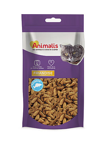 Animalis - Animalis Friandises Crunchy au Poisson pour Chat - 50g Image num&eacute;ro 1