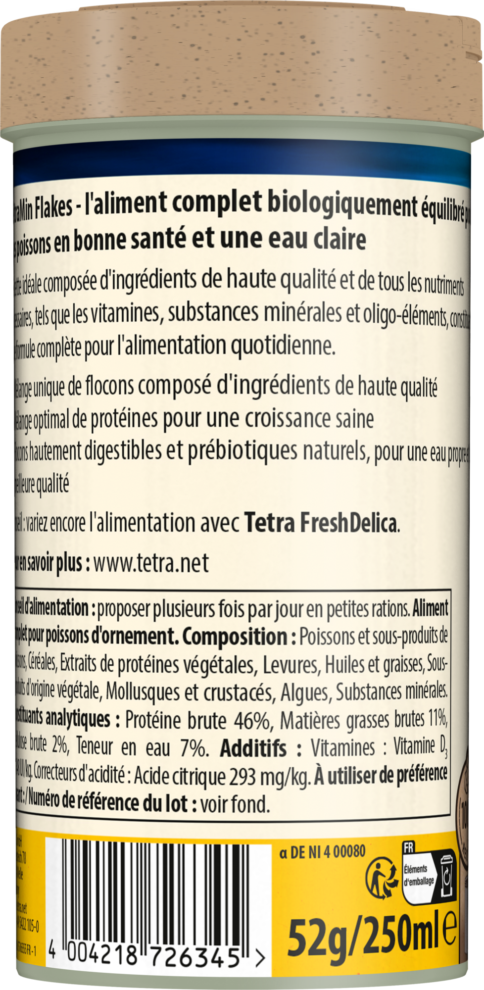 Tetra - Aliment Complet TetraMin en Flocons pour Poissons Tropicaux - 250ml Image num&eacute;ro 4