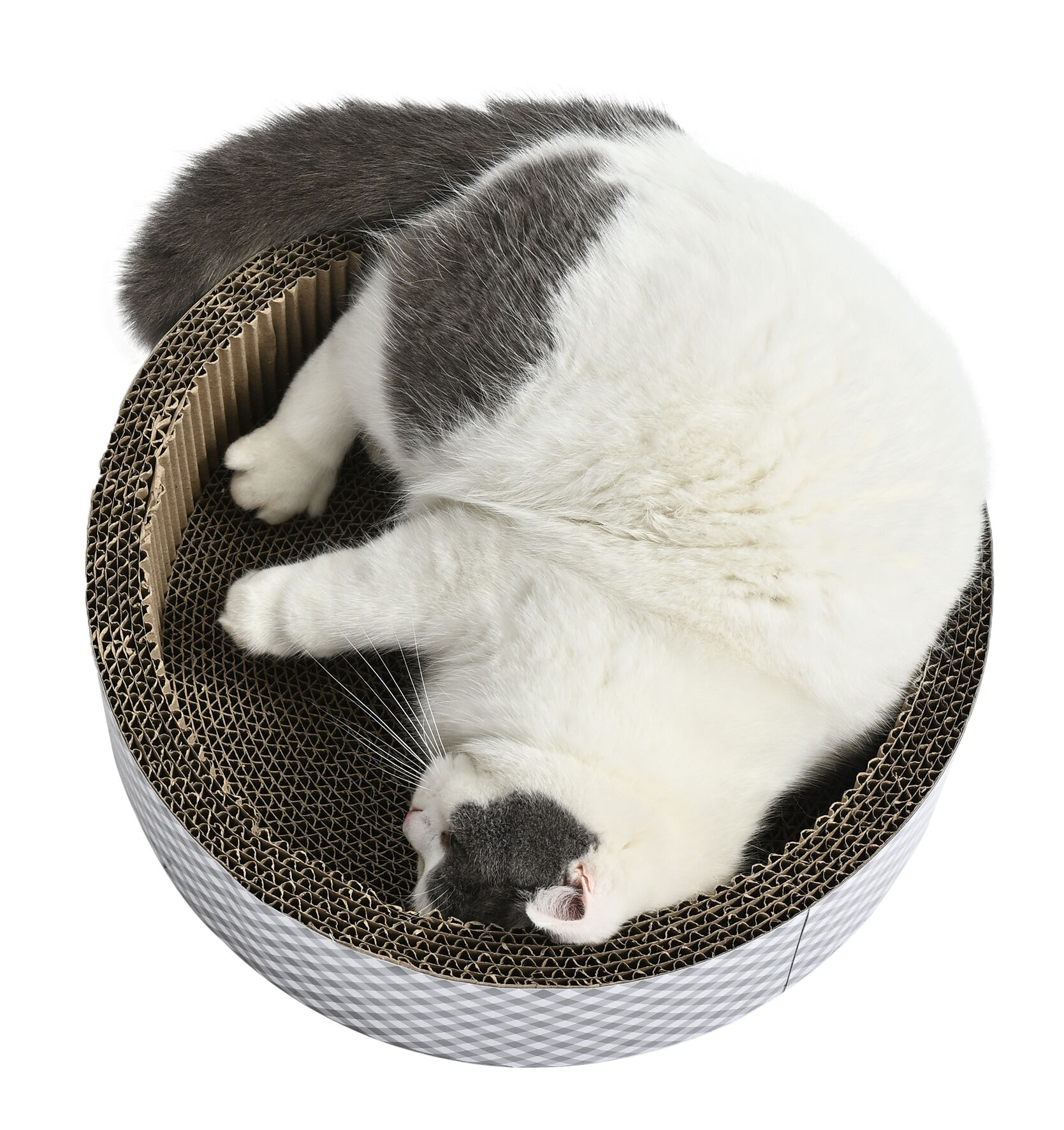 Leeby - Griffoir Funny en Carton Vichy pour Chats - 40cm Image num&eacute;ro 6