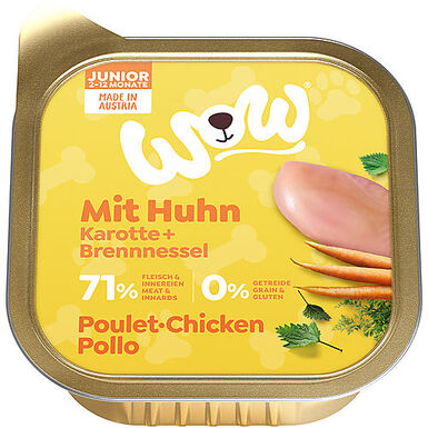 Wow - Repas Complet Naturel au Poulet pour Chiot