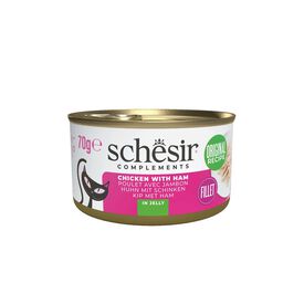 Schesir - Pâtée en Gelée au Poulet et Jambon pour Chats - 70g