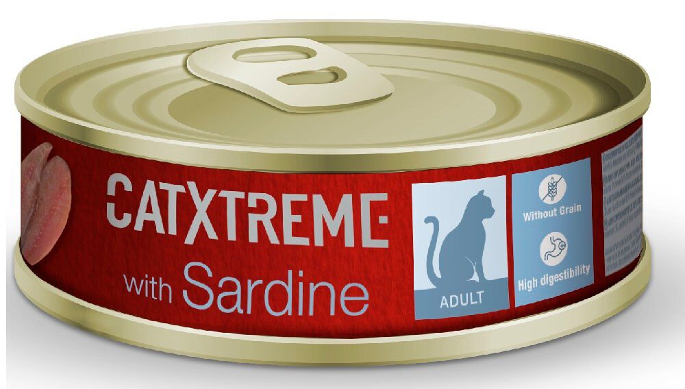 CatXtreme - P&acirc;t&eacute;e Adult Sterilised aux Sardines pour Chats - 170g Image num&eacute;ro 1