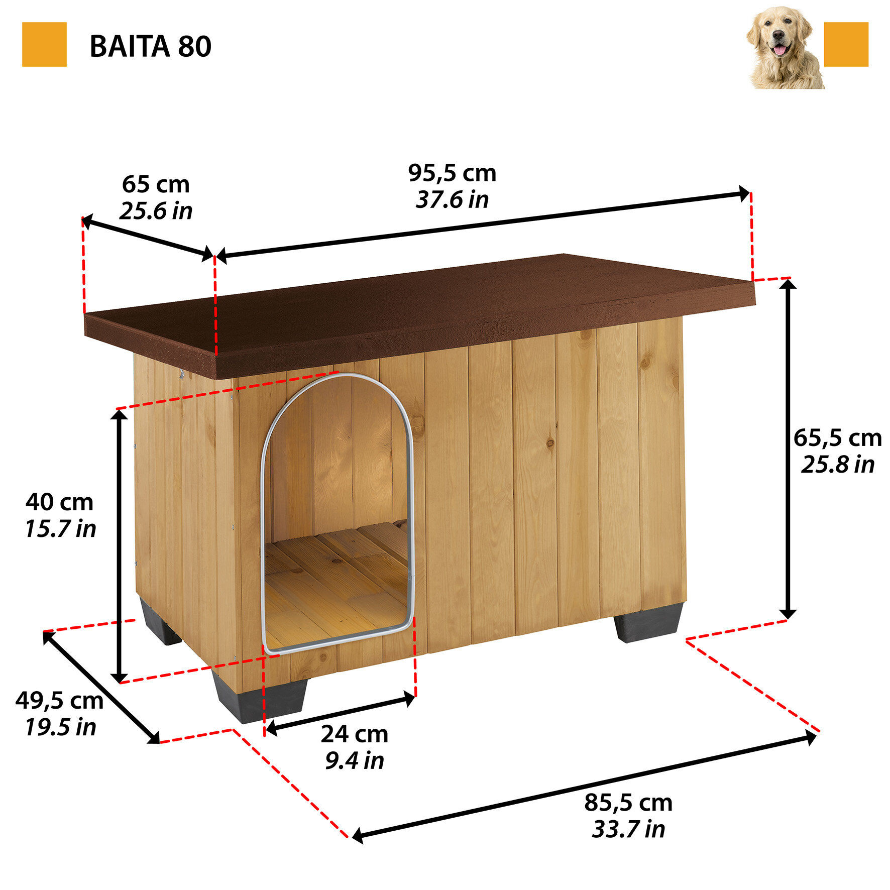 Ferplast - Niche en Bois Baita - 80 Image num&eacute;ro 5