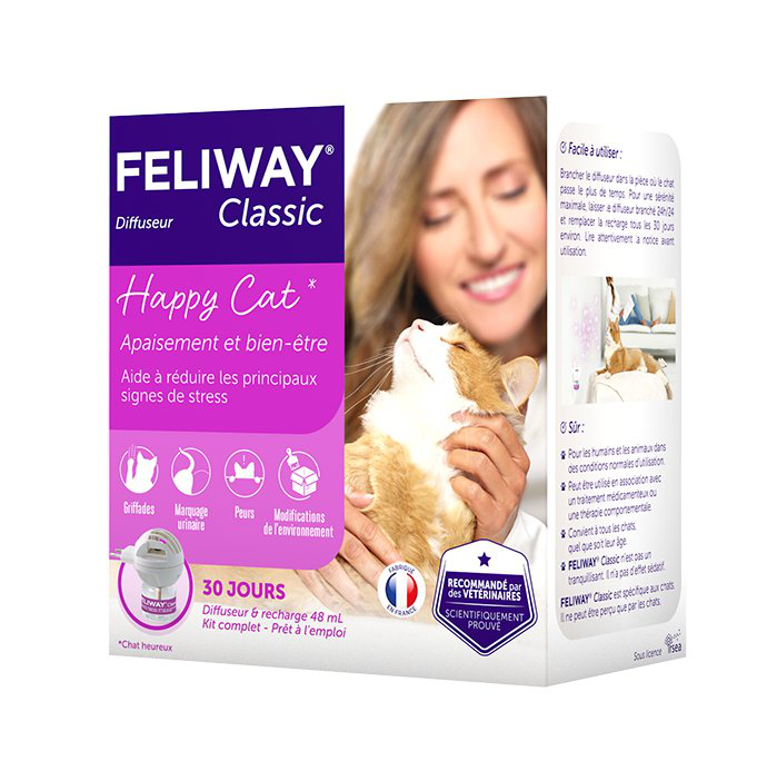 Feliway Classic - Diffuseur + Recharge 30J pour le Stress du Chat - 48ml Image num&eacute;ro 1