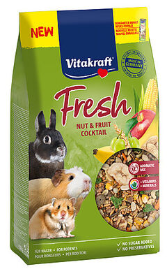 Vitakraft - Aliment Fresh Nut and Fruit pour Rongeurs - 300g