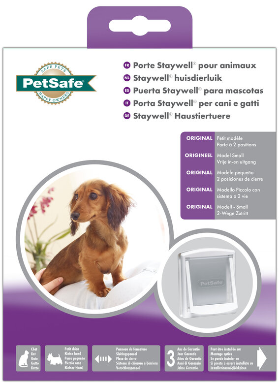 Petsafe - Chatière Porte 'Original' Small pour chiens et chats - Blanc image number null