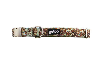 Gotoo - Collier en Paisley Khaki pour Chien
