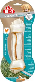 8in1 - Friandise Os à Mâcher Delights Pro Dental L pour Grand Chien - 115g