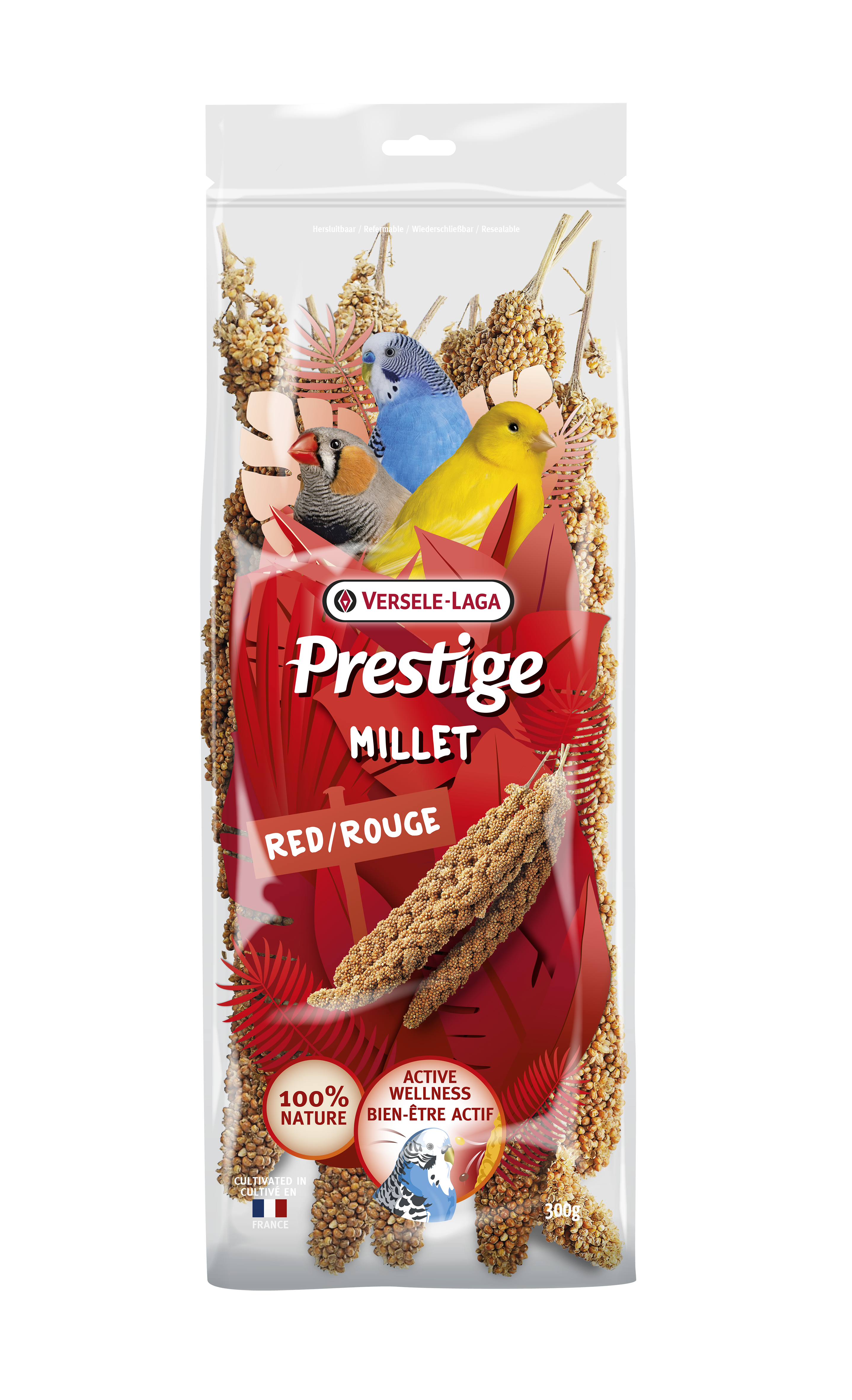 Versele Laga - Millet Prestige en Grappes Rouges pour Oiseaux - 300g Image num&eacute;ro 1