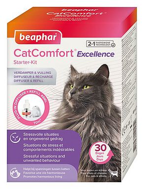 Beaphar - Diffuseur + Recharge aux Phéromones CatComfort pour Chat - 48ml