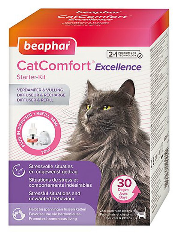 Beaphar - Diffuseur + Recharge aux Phéromones CatComfort pour Chat - 48ml image number null