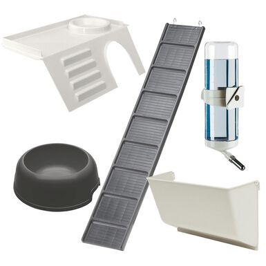Ferplast - Cage Rabbit 120 Double W/Stand pour Lapins - 58x118x117cm