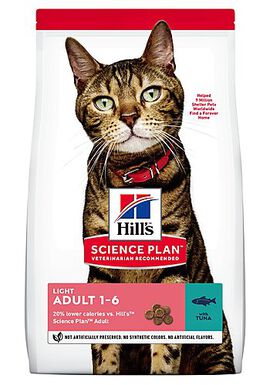 Hill's Science Plan - Croquettes Light au Poisson pour Chat - 1,5Kg