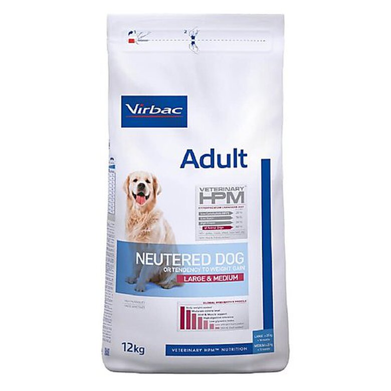 Virbac - Croquettes Veterinary HPM Adult Neutered Large & Medium Dog pour Chien - 12Kg image number null