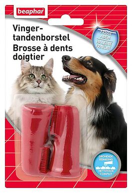 Beaphar - Doigtier Brosse à Dents pour Chiens et Chats