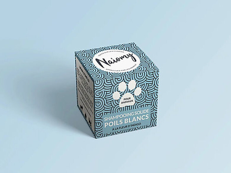 Naiomy Pets - Shampoing Solide Poils Blancs pour Chien et Chat - 60ml image number null