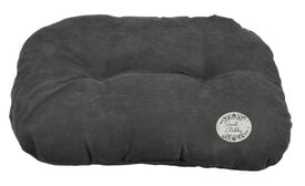 Bobby - Coussin Mousse Poilu Bicolor Noir pour Chiens