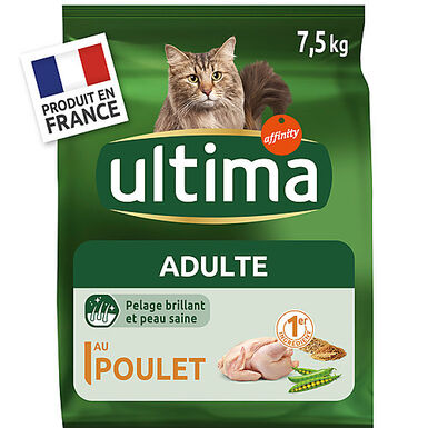 Ultima - Croquettes Chat Adulte Poulet - 7,5 kg