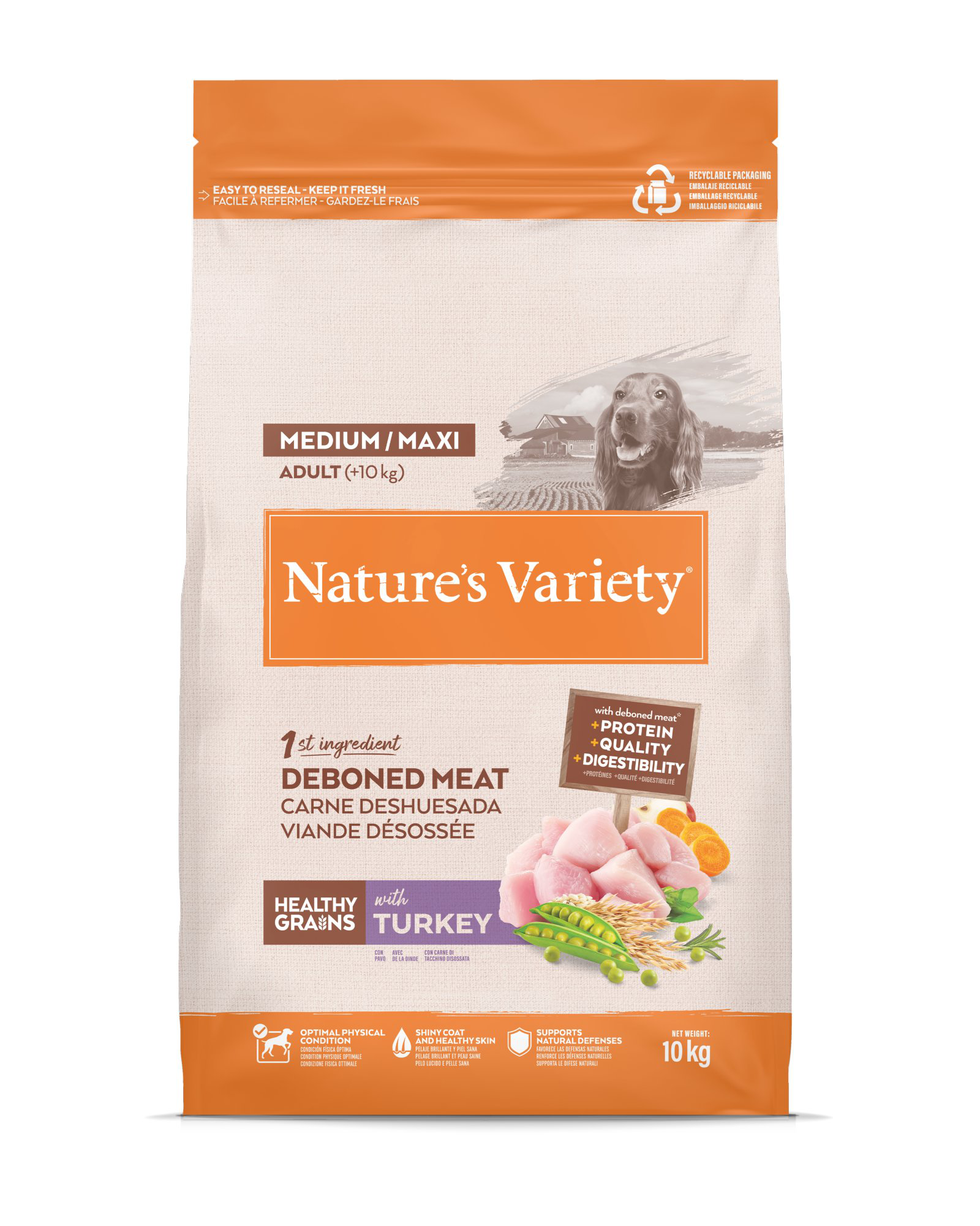 Nature's Variety - Croquettes Healthy Grains Adulte Dinde Pour Chiens - 10kg Image num&eacute;ro 2