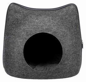 Trixie - Abri Cat feutre anthracite - 38 x 35 x 37 cm