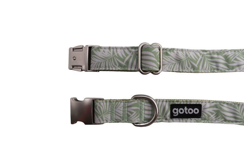 Gotoo - Collier Feuilles Vert pour Chien - XS Image numéro 3 Gotoo - Collier Feuilles Vert pour Chien - XS Image numéro 3