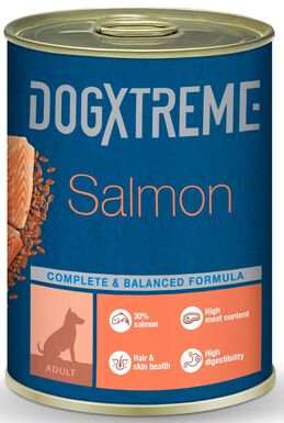 DogXtreme - Pâtée Adulte au Saumon pour Chiens - 400g