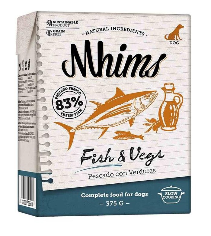 Mhims - Aliment Fish & Vegs au Poisson pour Chien - 375g Image numéro 1 Mhims - Aliment Fish & Vegs au Poisson pour Chien - 375g Image numéro 1
