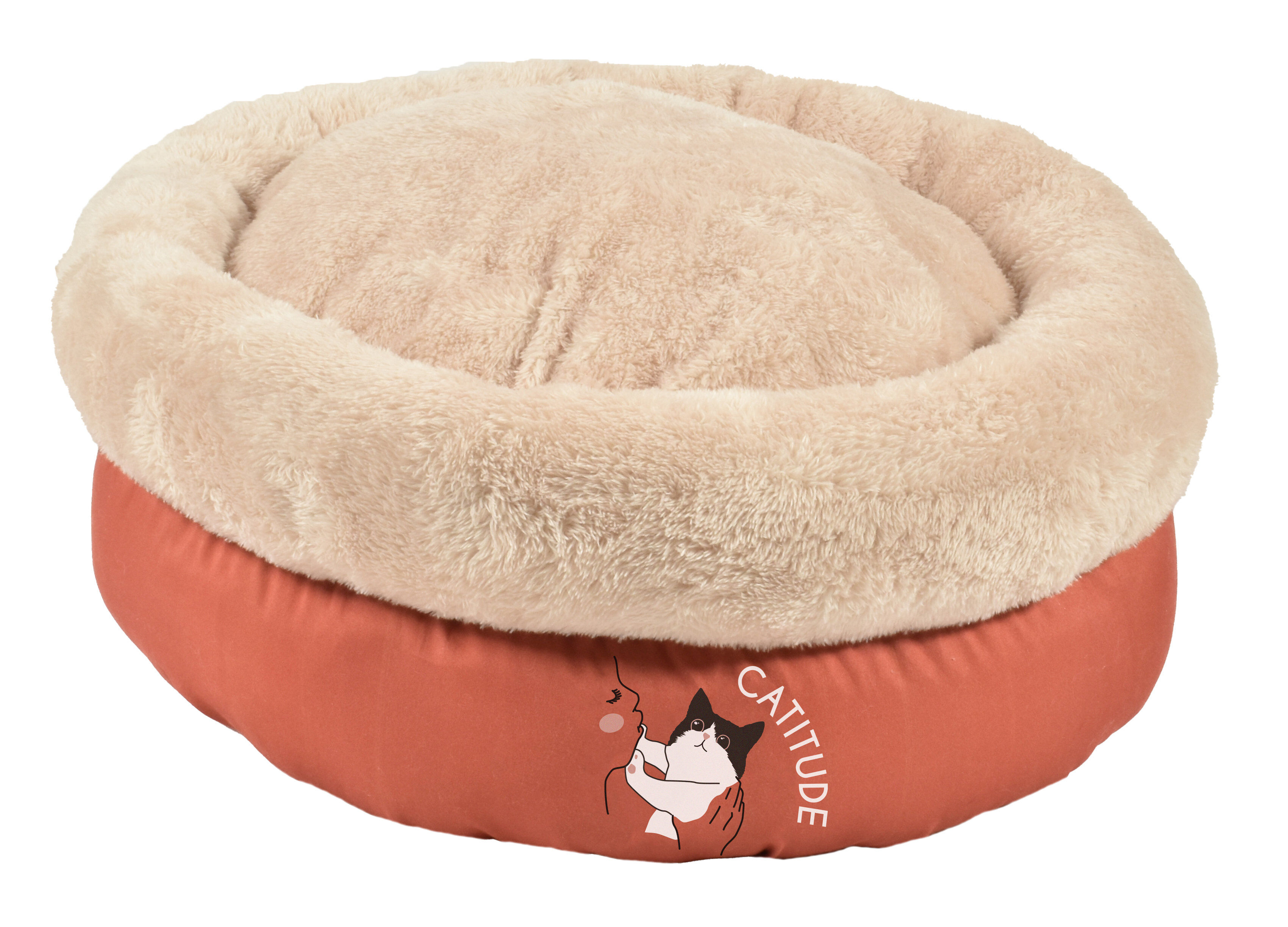 Bobby - Corbeille Tea Party Orange pour Chats - 45cm Image num&eacute;ro 1