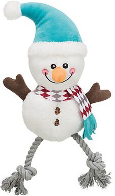 Trixie - Jouet Peluche Bonhomme de Neige pour Chien - 41cm