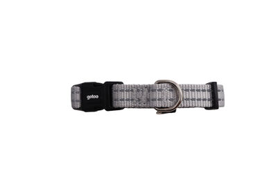 Gotoo - Collier Essentials en Nylon Premium Gris pour Chien