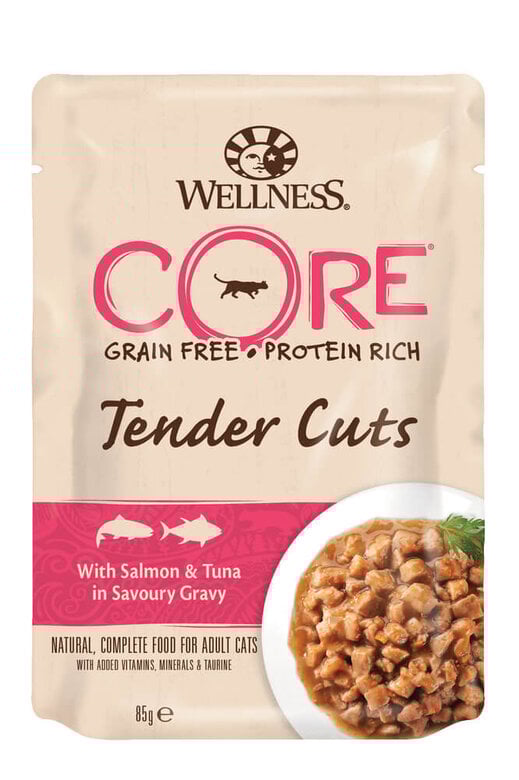 Wellness CORE - Repas Tenders Cuts au Thon pour Chat - 85g Image numéro 1 Wellness CORE - Repas Tenders Cuts au Thon pour Chat - 85g Image numéro 1