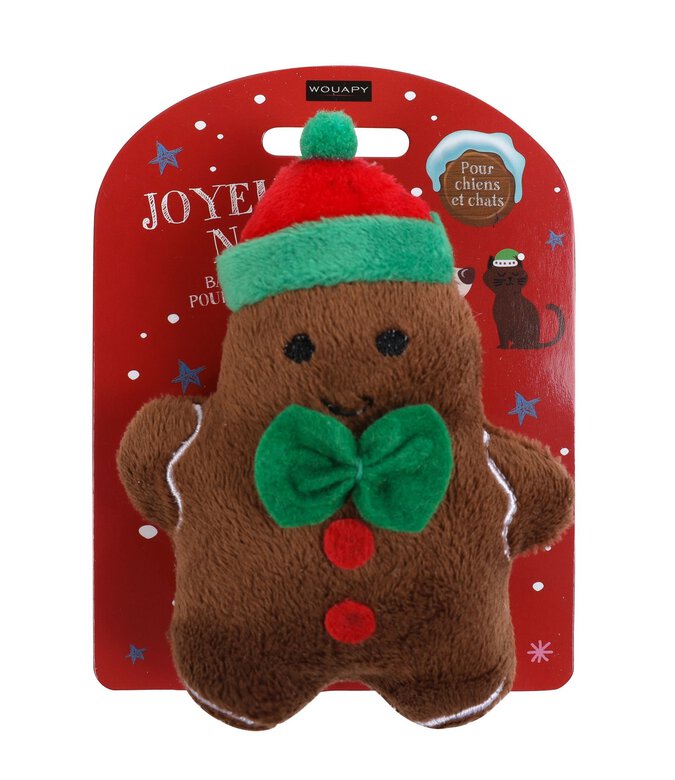 Wouapy - Jouet Biscuit de Noël en Tissu pour Chat - 11cm Image numéro 2 Wouapy - Jouet Biscuit de Noël en Tissu pour Chat - 11cm Image numéro 2
