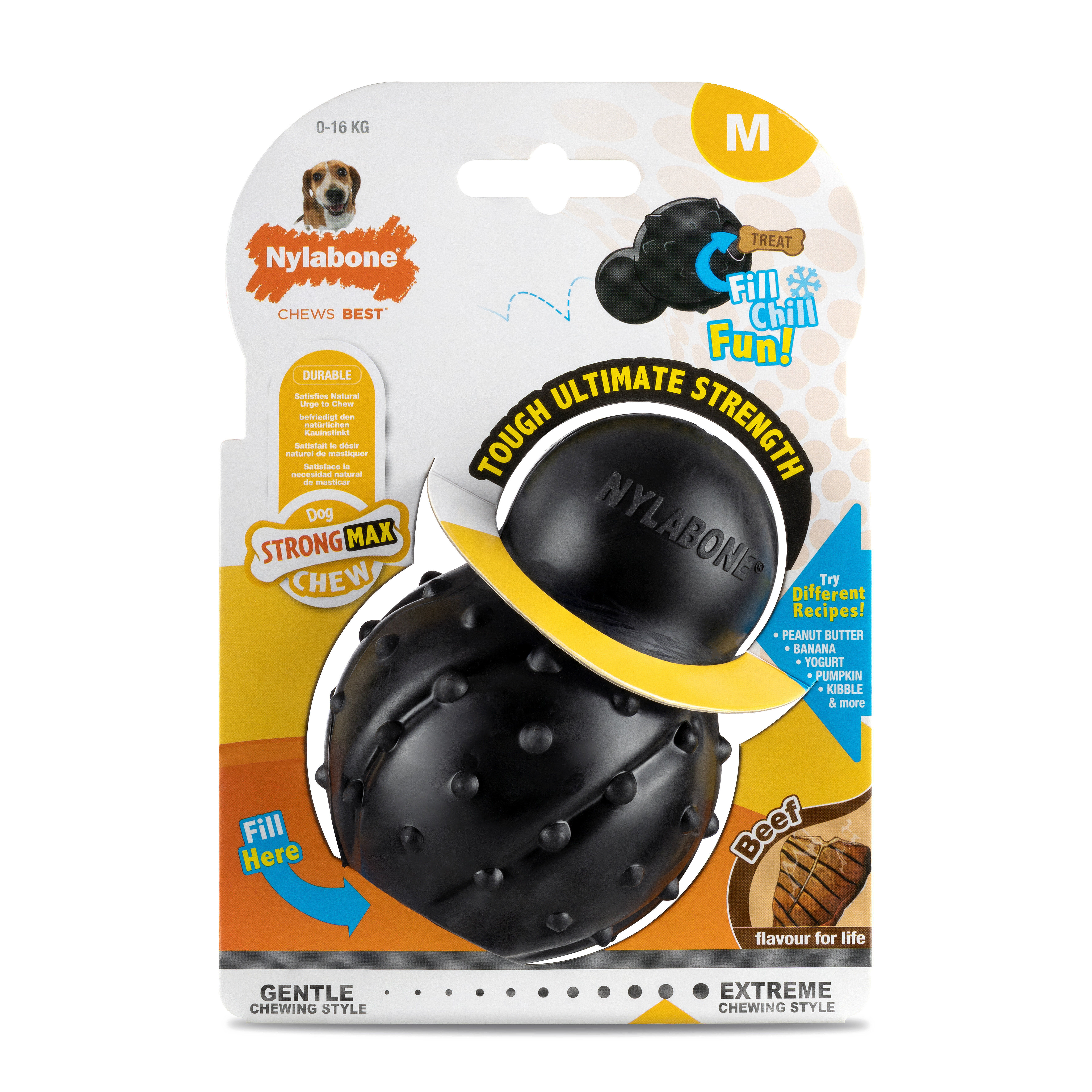 Nylabone - Jouet &agrave; M&acirc;cher Beef MAX Strong Cone Chew - M Image num&eacute;ro 1