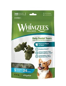 Whimzees - Friandises Nature Crocodile Dog Treats S pour Chien - x24