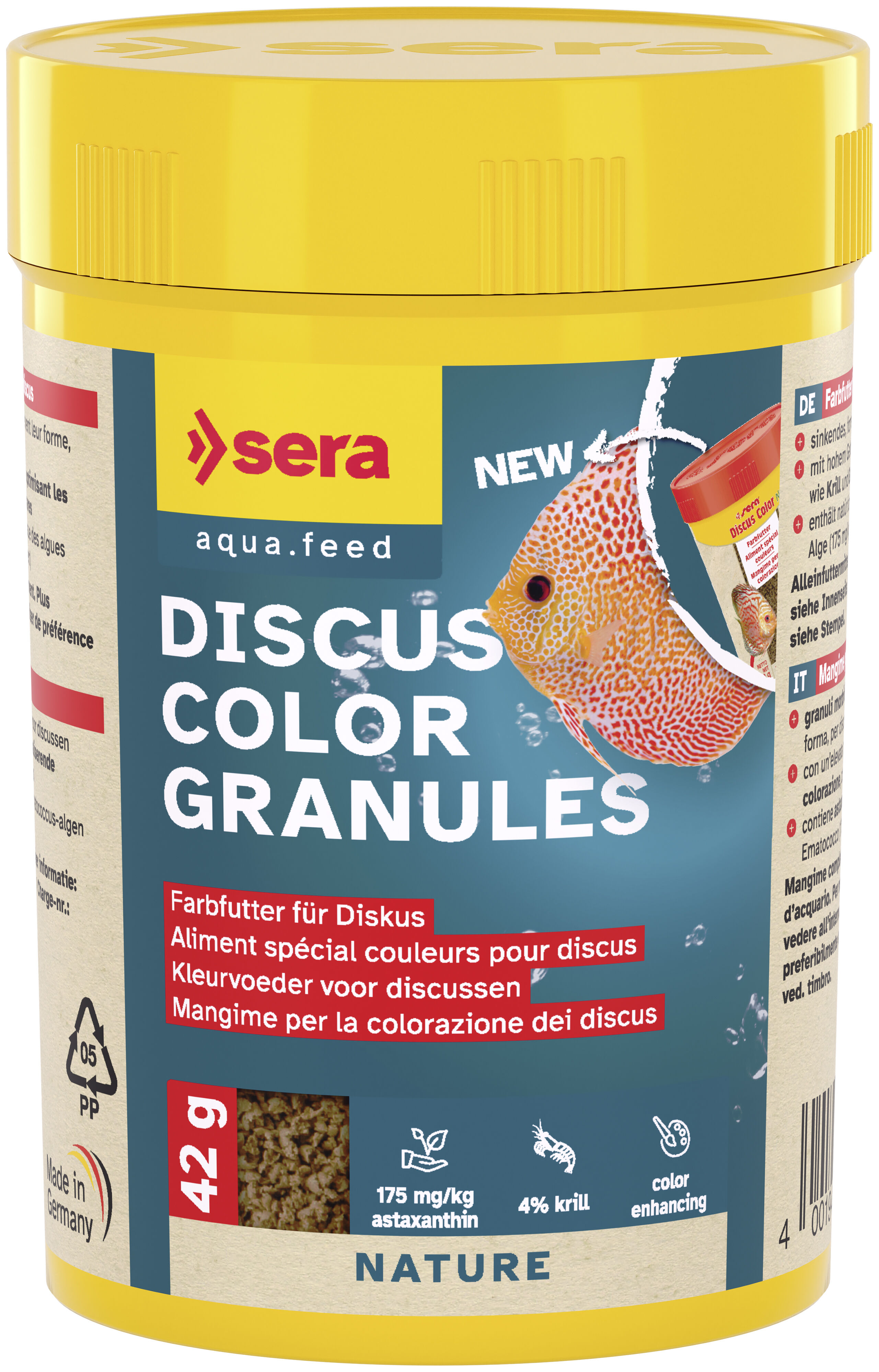 Sera - Granul&eacute;s Discus Color Granules pour Discus - 42g/100ml Image num&eacute;ro 1