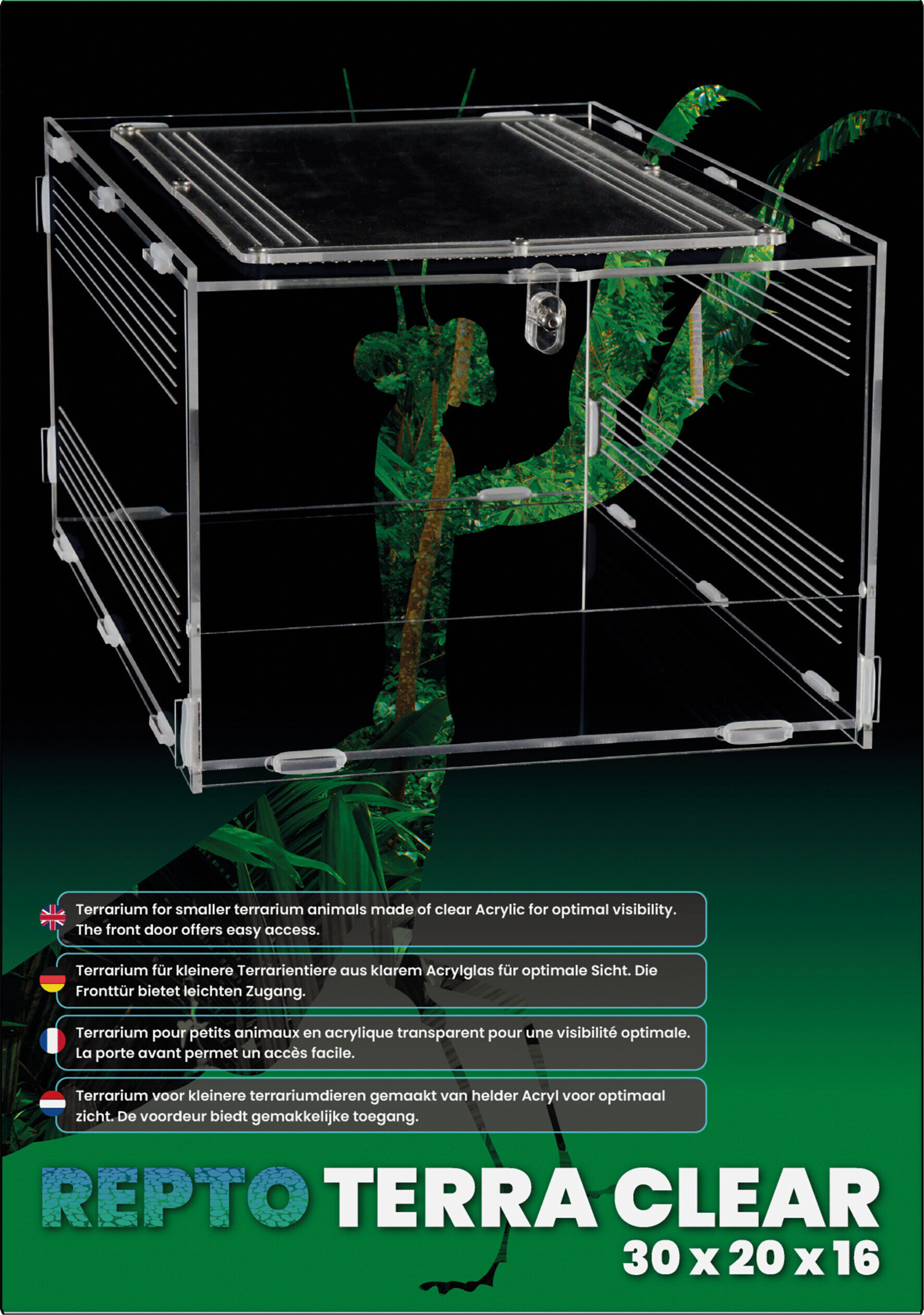 Repto - Terrarium AcryliqueTerra Clear - 30x20x15,5cm Image num&eacute;ro 2