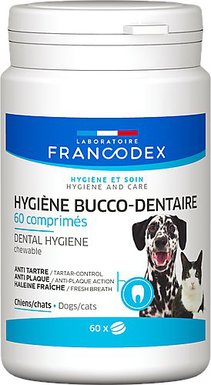 Francodex - Dentifrice à Croquer pour Chiens et Chats - x60