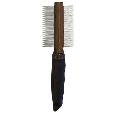 Croci - Peigne Double BARBERSHOP pour Chien et Chat - 21x6x2,5cm