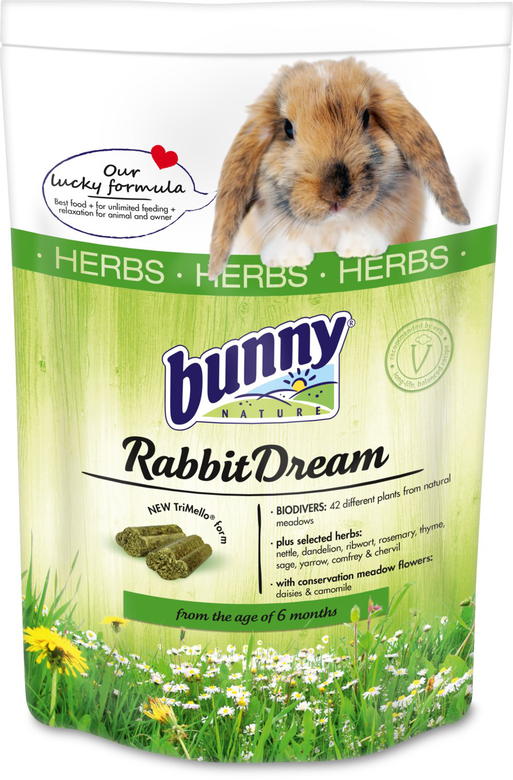 BunnyNature - Alimentation lapin adulte RabbitDream HERBS - 1,5kg image number null