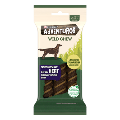 ADVENTUROS - Bâtonnet à mâcher au Gibier Mini pour Petits Chiens - 150g